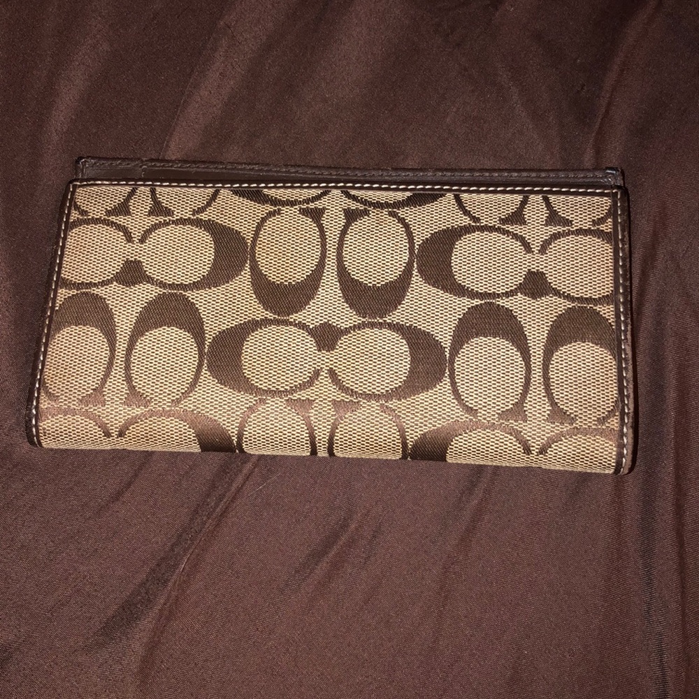 Coach checkbook holder
